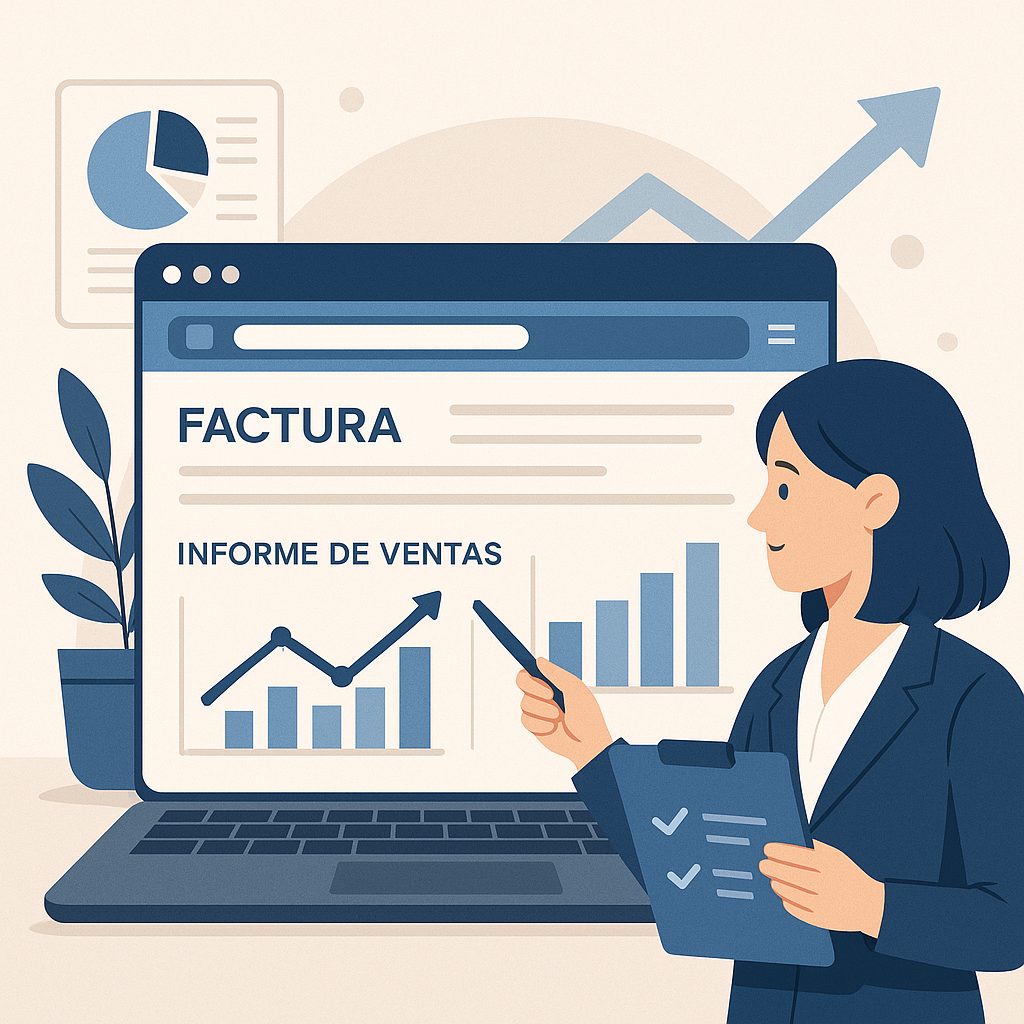 Genera informes de ventas fácil con un facturador web
